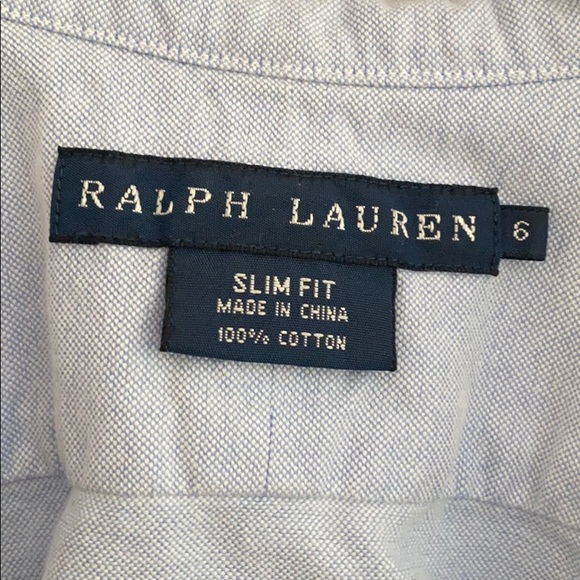 Blue Ralph Lauren button up - Picture 2 of 3